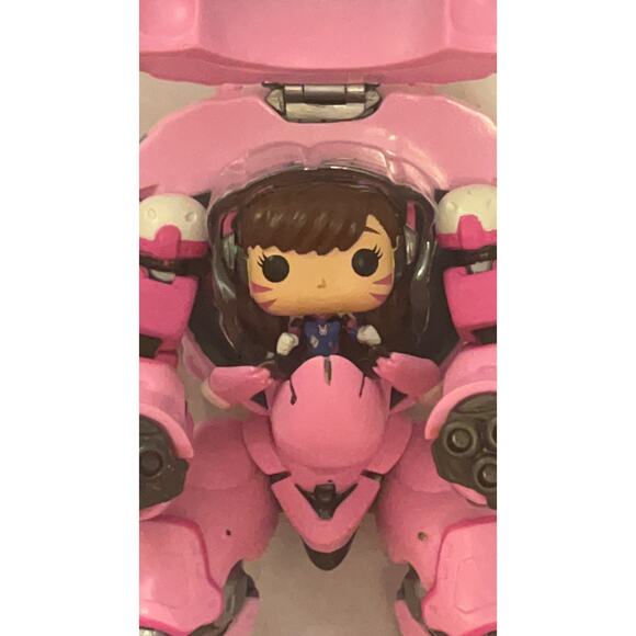 Funko POP! Games Overwatch D.Va with Meka Vinyl Figure #177 PINK - Picture 9 of 11